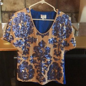 Neiman Marcus/Tracy Reese Sequined Top S